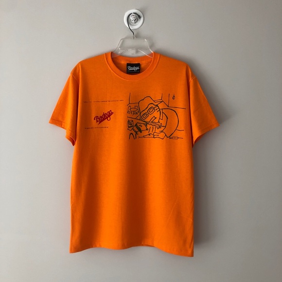 Bodega “Naked Lunch” Series Orange Tee - Picture 1 of 12